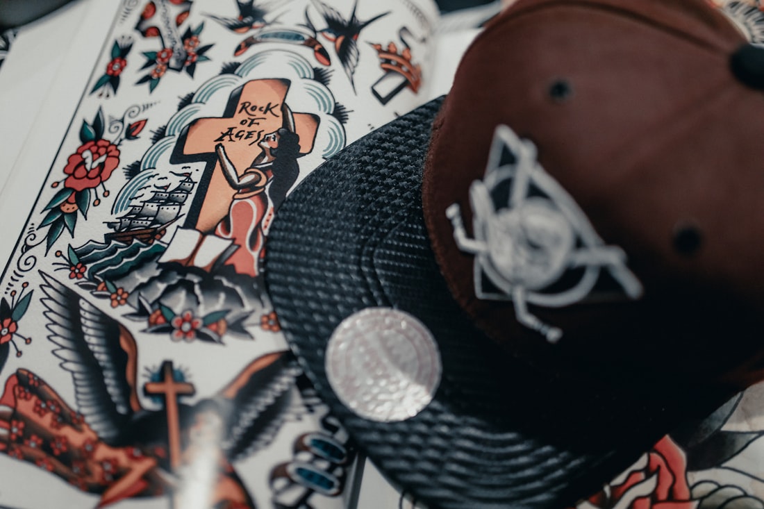Rock of Ages traditional flash sheet with ship and cross
